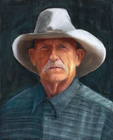 Portrait of Baldy Cowboy